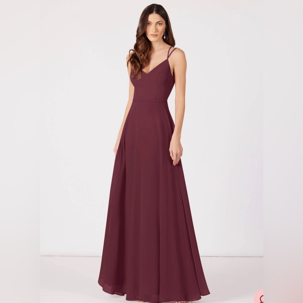 Azazie Avelina Cabernet Size 14